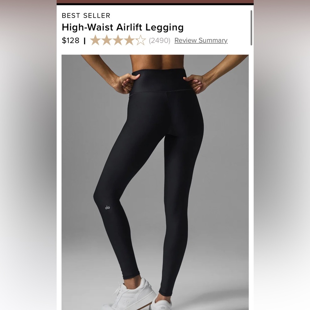 ALO high waisted airlift legging size Large